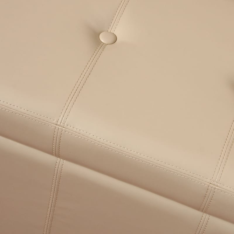 Warehouse of Tiffany Ariel Ivory Wood Storage Bench