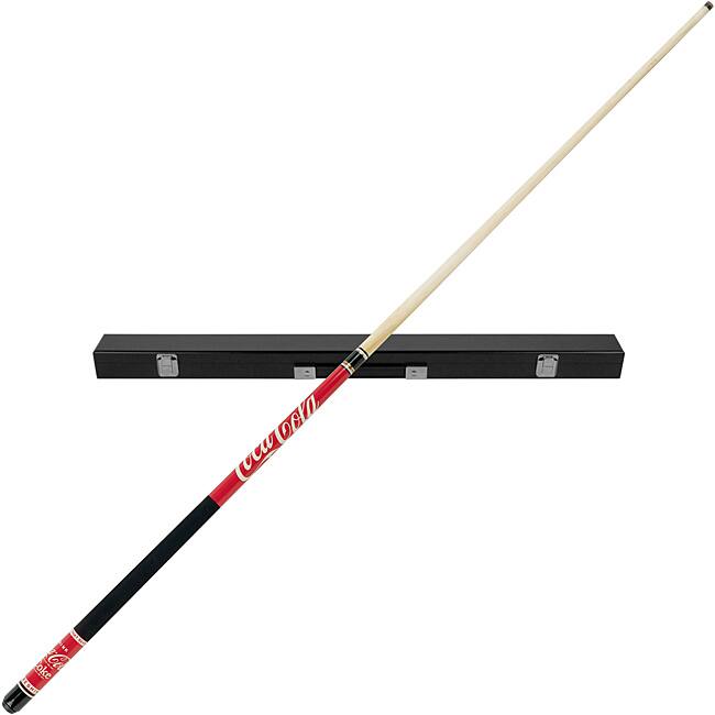 Coca-Cola Billiard Pool Cue Stick with Black Case