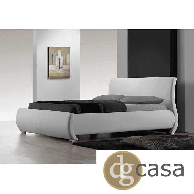 Dg Casa Dg Casa Montecito White King size Bed White Size King