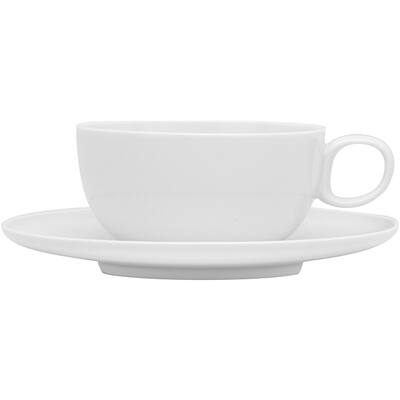Every Time White Espresso Cup and Saucer (Set of 6)