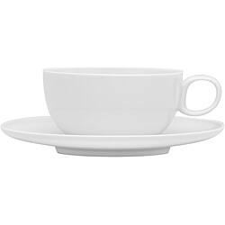 Shop Every Time White Tea Cup Saucers Set Of 6 Overstock