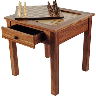Wood 3-in-1 Chess/ Backgammon Table
