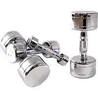 CAP Barbell 5 lb Contoured Handle Chrome Dumbbell