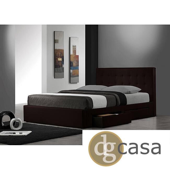 DG Casa Belmont Espresso Queen-size Storage Bed