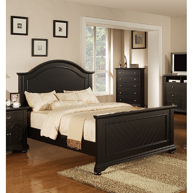 Elements International Group Llc Napa Black Full size Bed Black Size Full