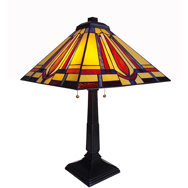 chloe lighting tiffany style 2 light table lamp shade