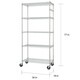 preview thumbnail 9 of 7, Trinity EcoStorage® 36" x 16" x 72" Wire Shelving Rack, NSF Certified, Chrome