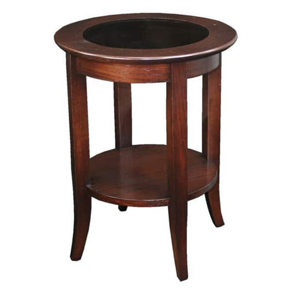 Copper Grove Halesia Solid Oak Round Side Table - Wood