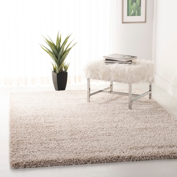 Safavieh California Cozy Plush Beige Shag Rug - 8'6" x 12'