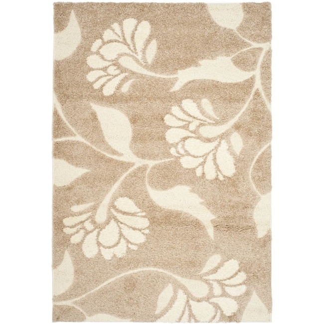 Ultimate Plush Beige/cream Shag Rug (86 X 12)