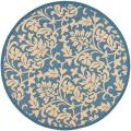 Safavieh Seaview Blue/ Natural Indoor/ Outdoor Rug - 6'7" x 6'7" round