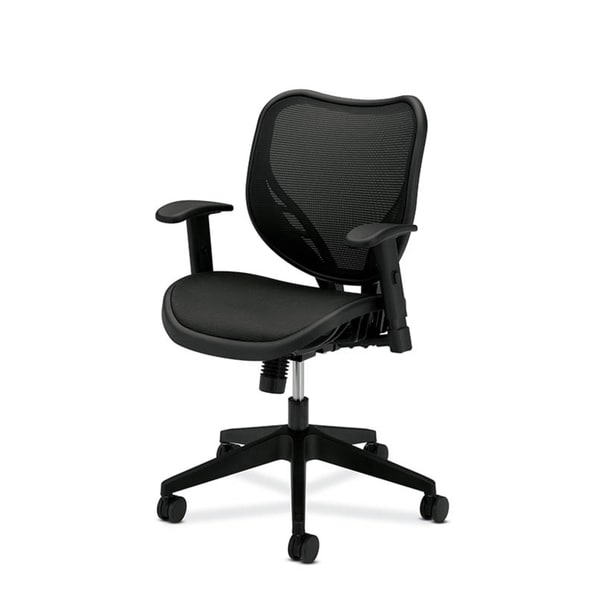 basyx by HON Black Mid-back Mesh Back Work Chair