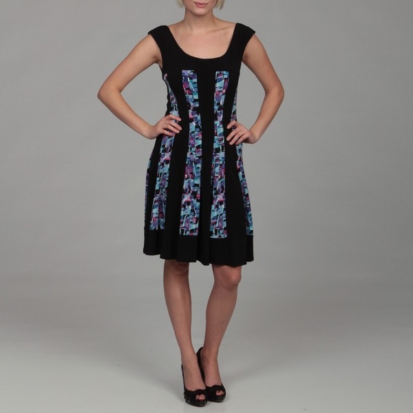 Connected Apparel Women's Printed Dress Connected Apparel Casual Dresses