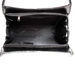 Dasein Patent Leatherette Snakeskin Embossed 2 in 1 Shoulder Bag with Zip Top Dasein Shoulder Bags