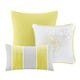 preview thumbnail 6 of 4, Madison Park Brianna Yellow 6 Piece Printed Duvet Cover Set