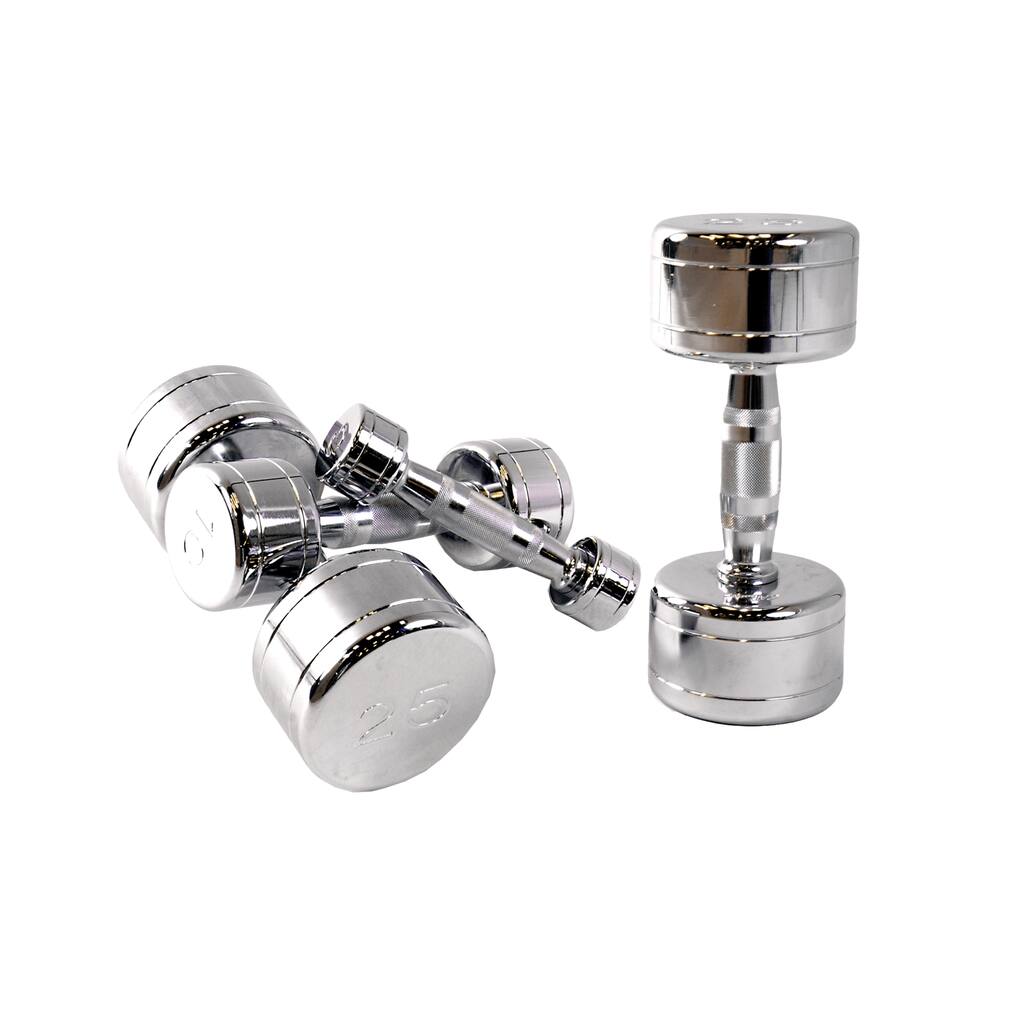 CAP Barbell 40 lb Contoured Handle Chrome Dumbbell