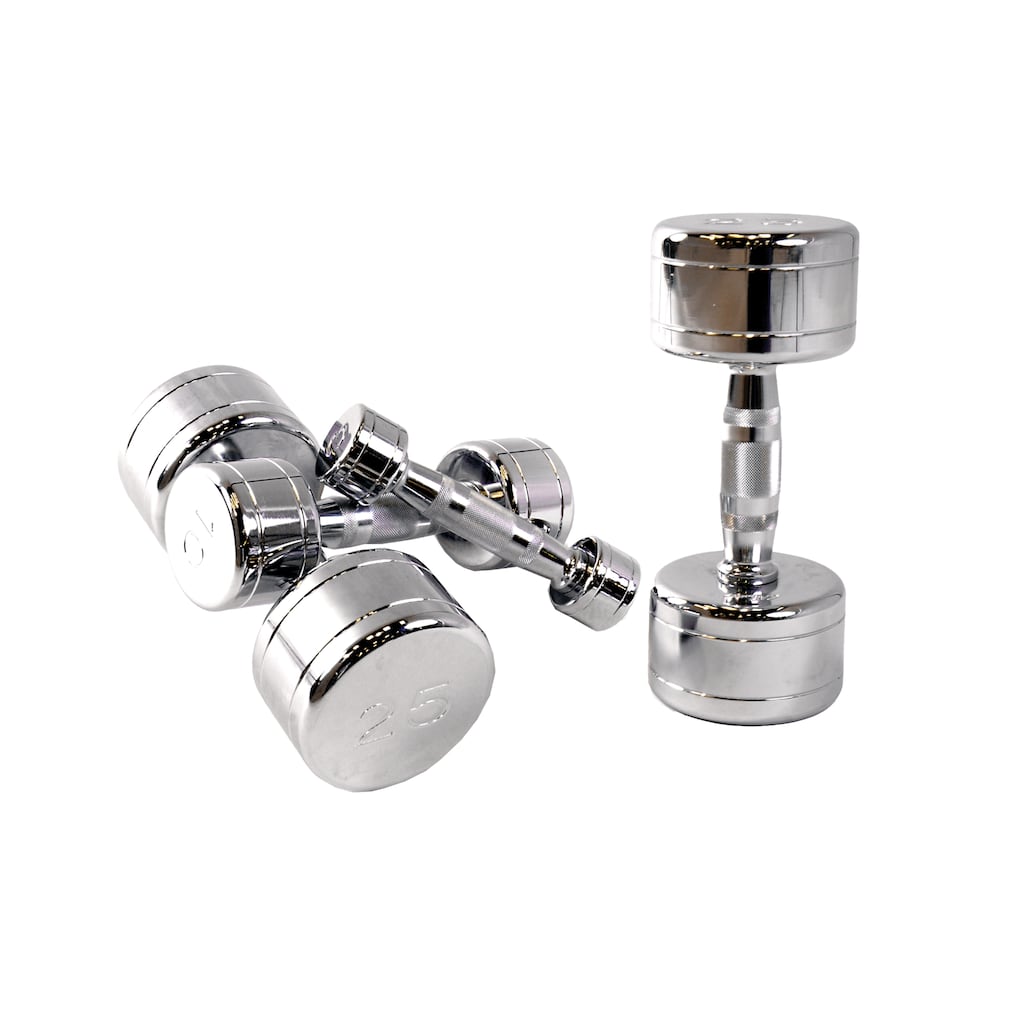 CAP Barbell 45 lb Contoured Handle Chrome Dumbbell