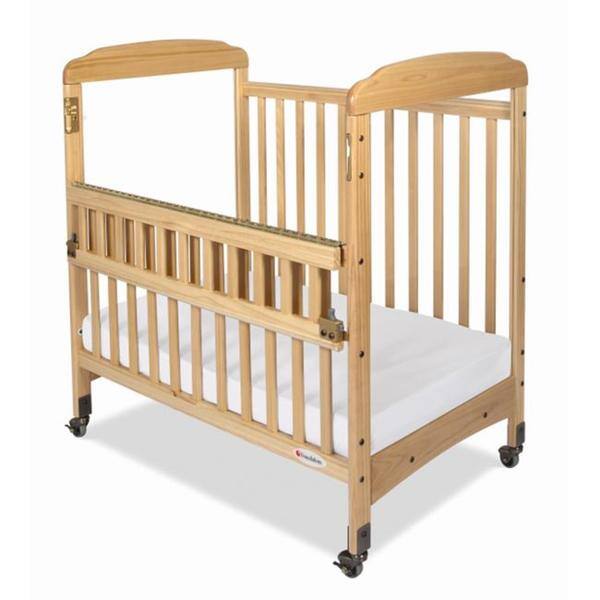 slide 2 of 2, Foundations Serenity SafeReach Clearview Compact Crib