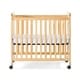 preview thumbnail 2 of 2, Foundations® Safetycraft® Fixed-Side Compact Baby Crib, Slatted-Natural