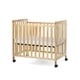 preview thumbnail 4 of 2, Foundations® Safetycraft® Fixed-Side Compact Baby Crib, Slatted-Natural