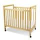 preview thumbnail 1 of 1, Foundations SafetyCraft Compact Fixed Side Clearview Crib in Natural