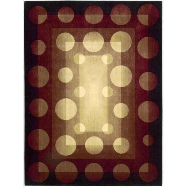 Nourison Parallels Multicolor Geometric Rug (5'6 x 7'5) - 5'6" x 7'5"