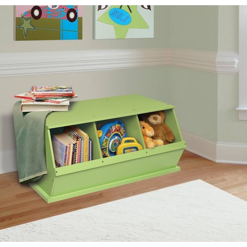 Taylor & Olive Malva Three Bin Stackable Storage Cubby