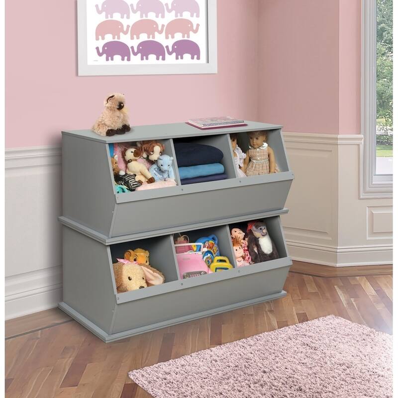 Taylor & Olive Malva Three Bin Stackable Storage Cubby