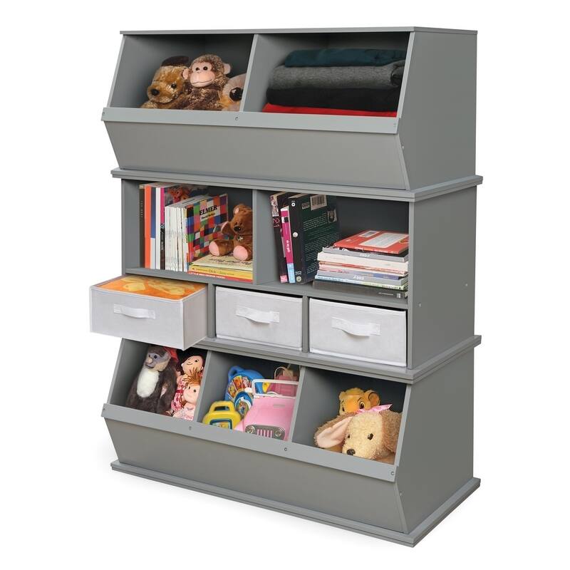 Taylor & Olive Malva Three Bin Stackable Storage Cubby