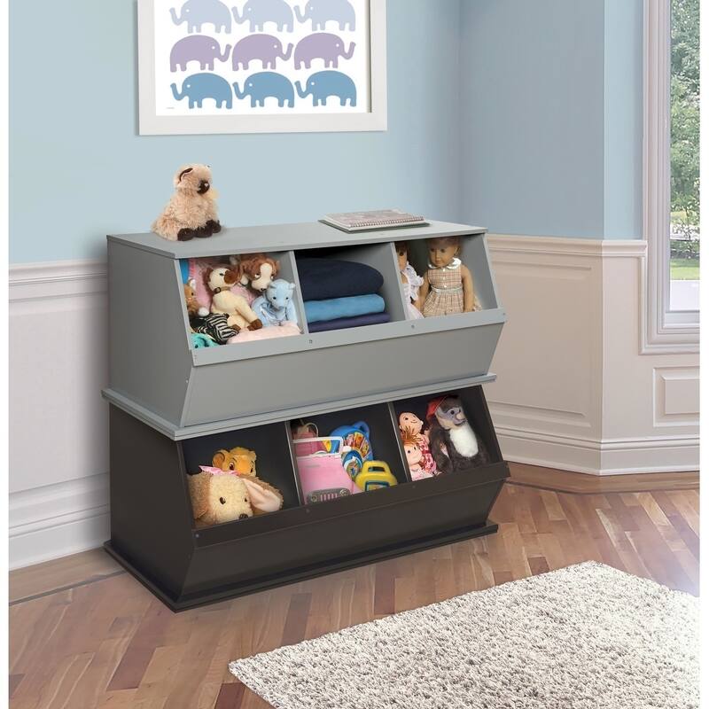 Taylor & Olive Malva Three Bin Stackable Storage Cubby