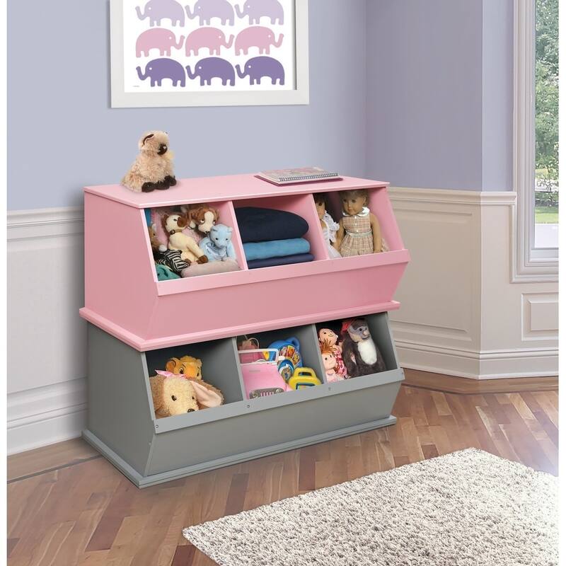 Taylor & Olive Malva Three Bin Stackable Storage Cubby