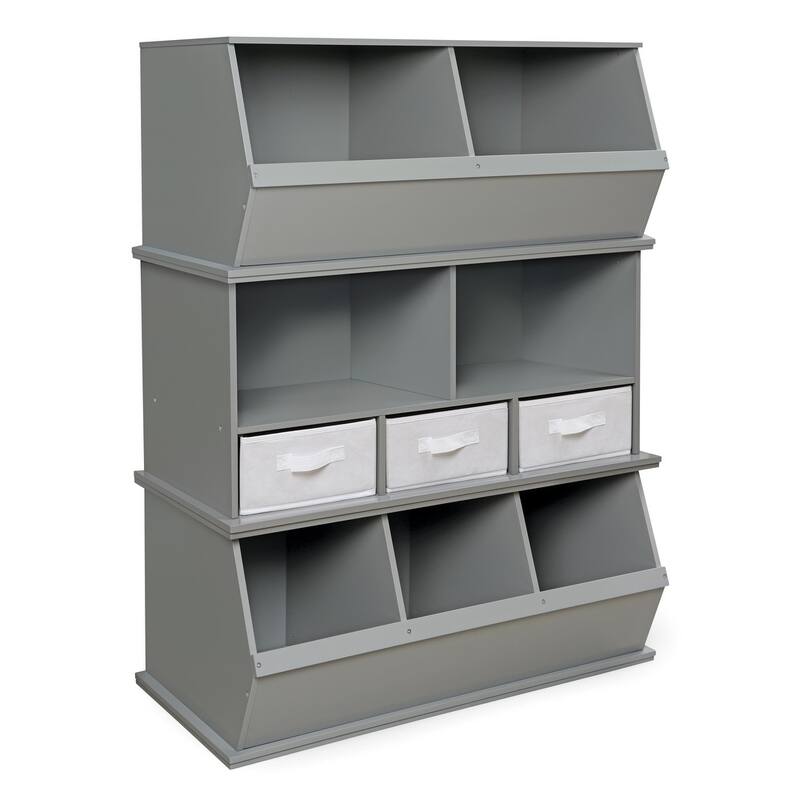 Taylor & Olive Malva Three Bin Stackable Storage Cubby