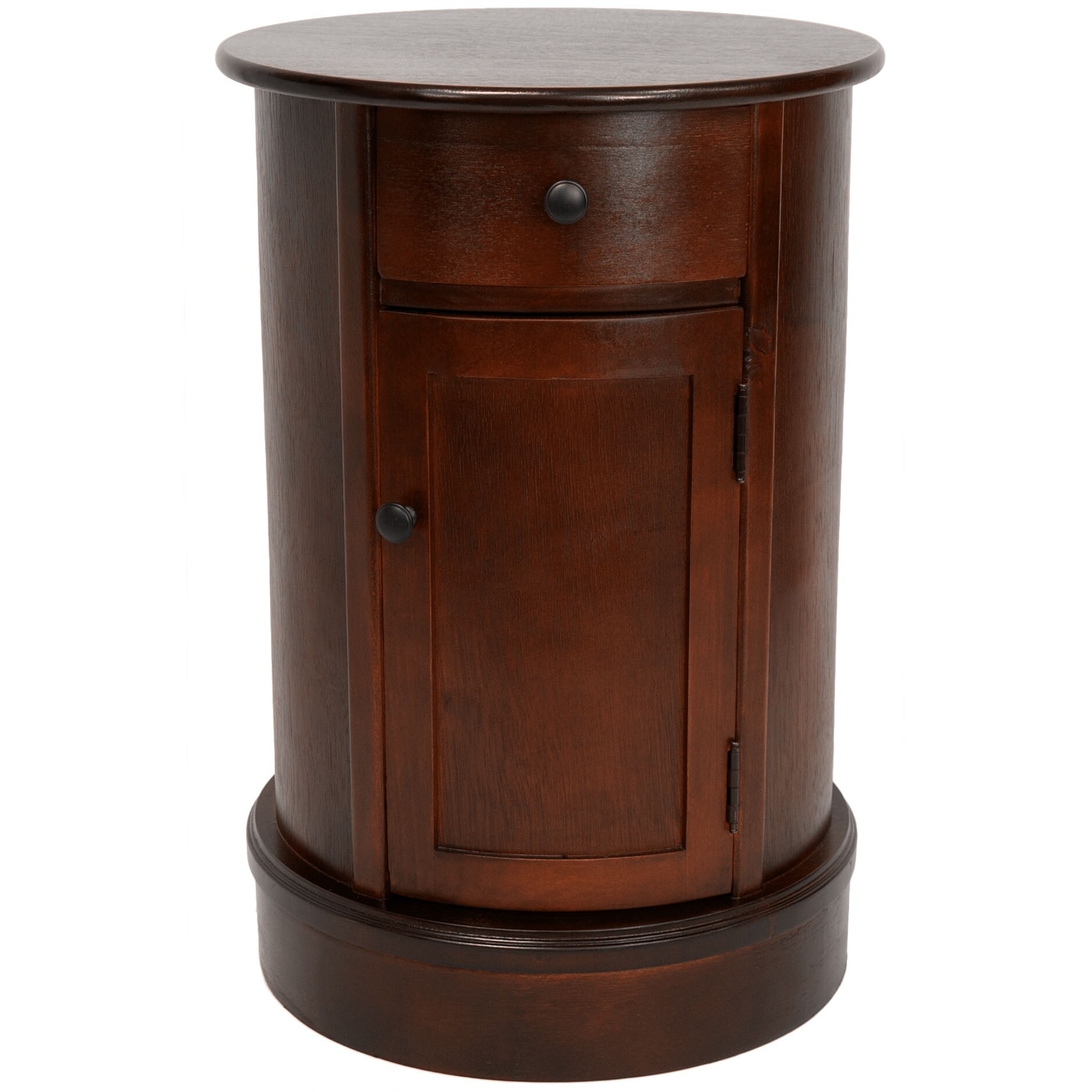 Shop Handmade 26 Wood Oval Nightstand Overstock 6322397