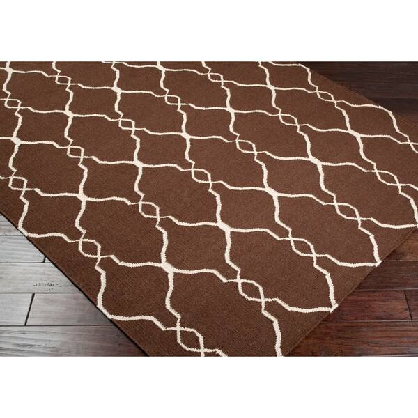 slide 2 of 7, Hand-woven Beverley Wool Area Rug - 2'6" x 8' Runner - 2' 6" x 8' Brown - 2' 6" x 8' - Runner