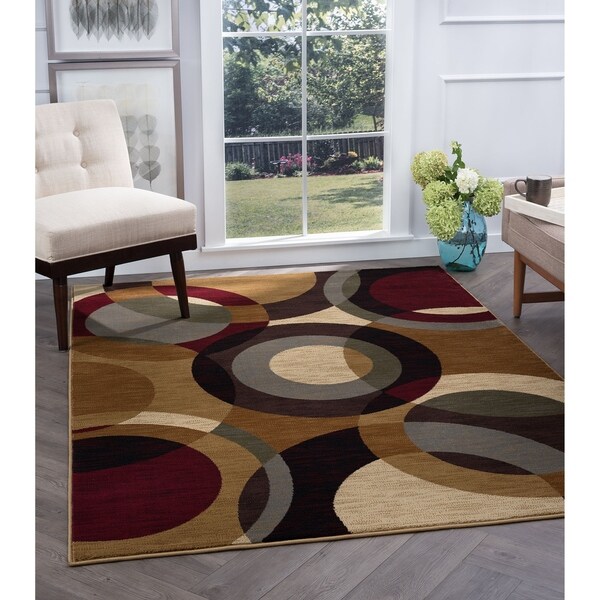 Alise Rugs Flora Contemporary Geometric Area Rug - multi - 7'10 x 10'3
