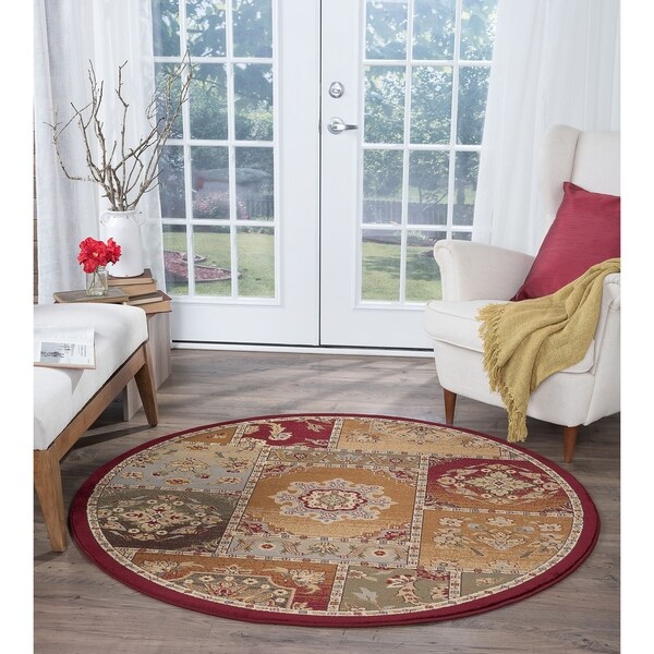 Alise Infinity Beige Area Rug - 5'3