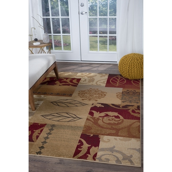 Alise Infinity Red Area Rug - 7'10 x 10'3