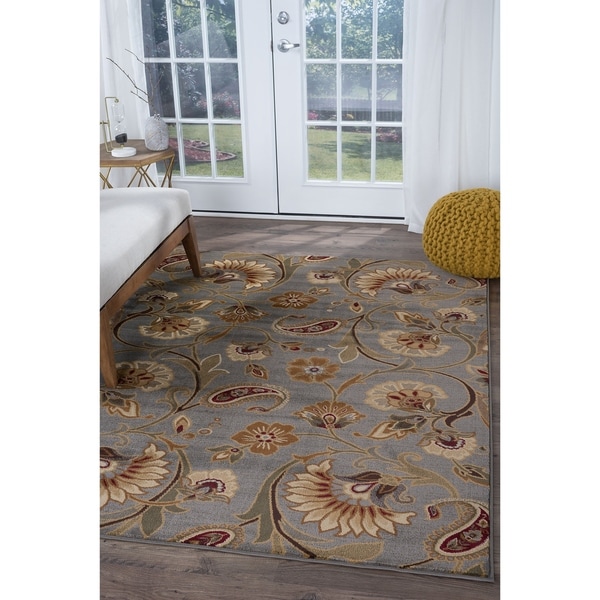 Alise Infinity Blue Area Rug - 7'10 x 10'3