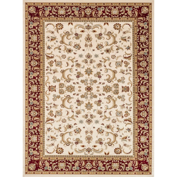 Primeval Ivory Oriental Rug (112 x 146)