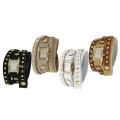 Geneva Platinum Women's Studded Traditional Wraparound Watch