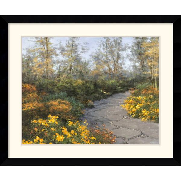 Diane Romanello 'Step into Autumn' Framed Art Print Overstock 6323069