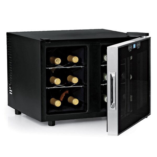 Wine Enthusiast Silent 12 Bottle Dual Zone Touchscreen Wine Cooler ...