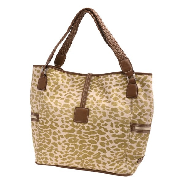 Caribbean Joe Cheetah Print Large Tote  ™ Shopping   Great