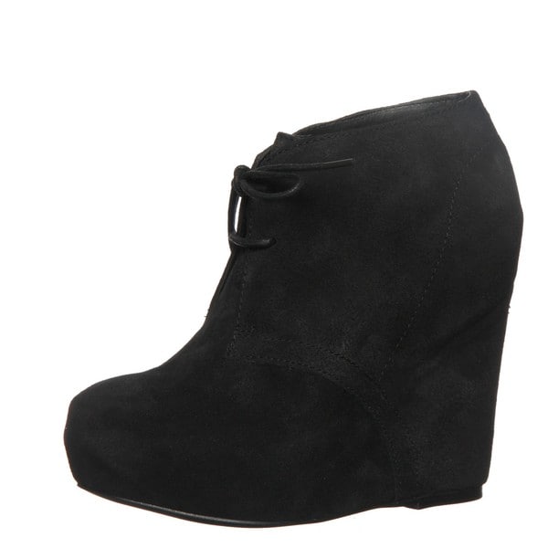 Shop Steve Madden Women's Wedge Lace-up Booties - Free Shipping Today ...