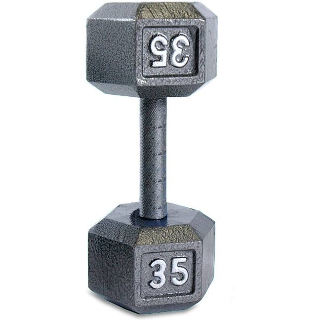 CAP Barbell 35 lb Solid Hexagonal Dumbbell