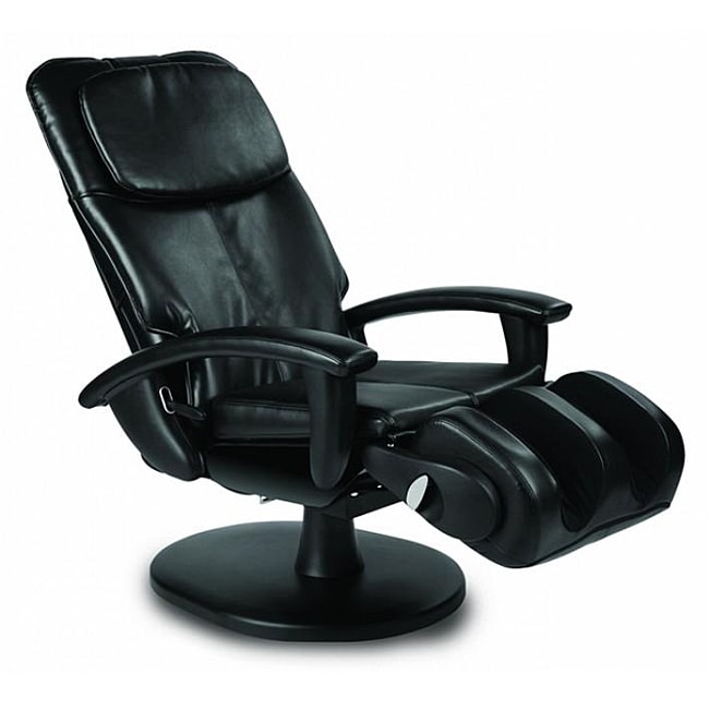 Black Wholebody Massage Chair With Padded Arms (refurbished)