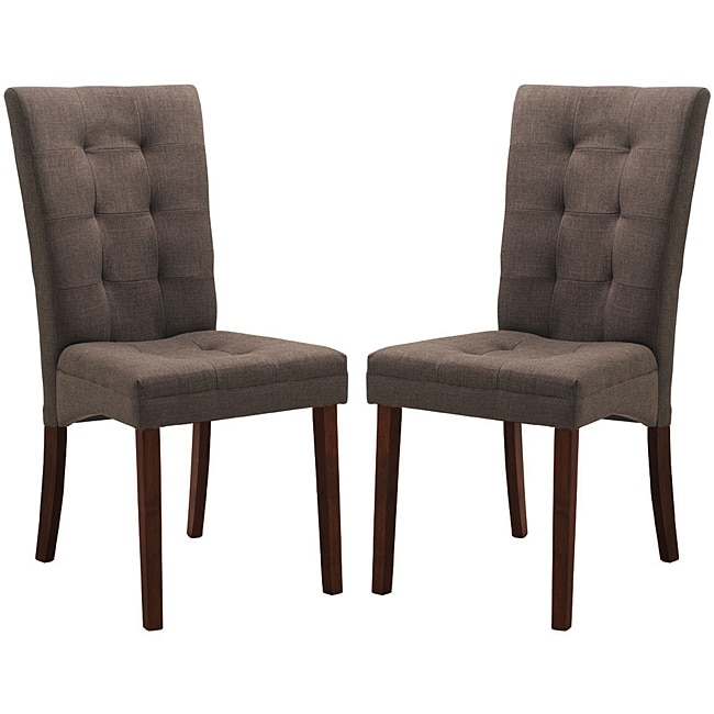 Baxton Studio Anne Brown Dining Chairs (set Of 2)