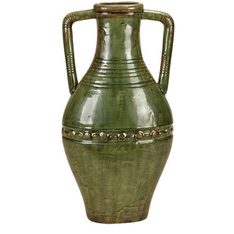 Casa Cortes Large 25-inch Hand-finished Double Handled Ceramic Vase