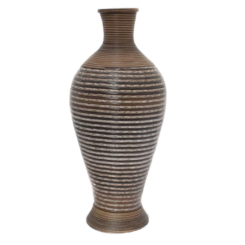 Casa Cortes Artisian Large Rattan Vase