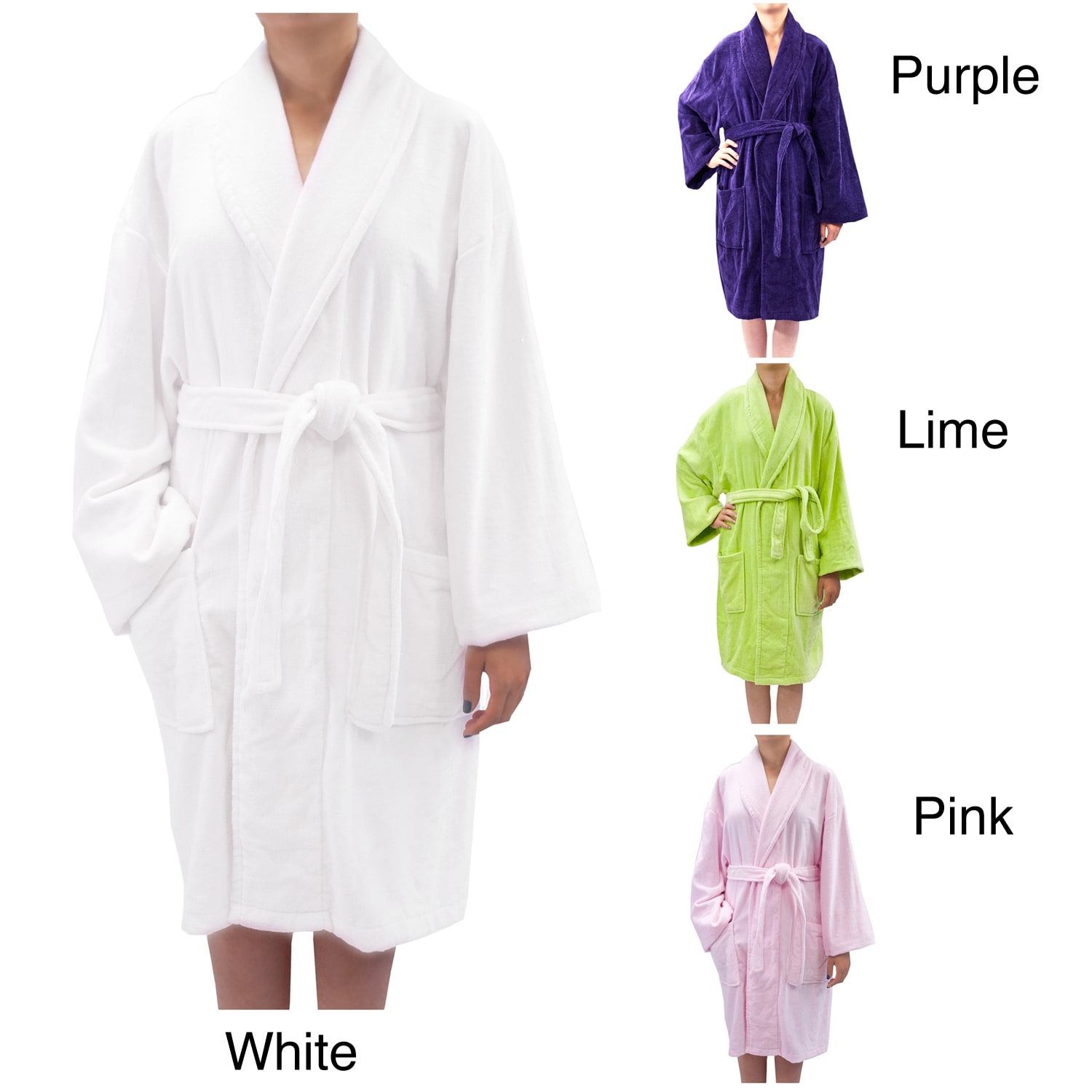 Leisureland Womens Luxury Cotton Terry Velour Tie waist Robe (Total length 38 inches/ chest size up to 50 inches Measurement Guide Womens Sizing GuideMaterials 100 percent cotton Care instructions Machine wash cold on gentle cycle. Tumble dry low/ warm 